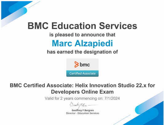 BMC Helix Innovation Studio - Fundamentals Developing