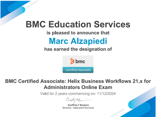 BMC Helix Business Workflows